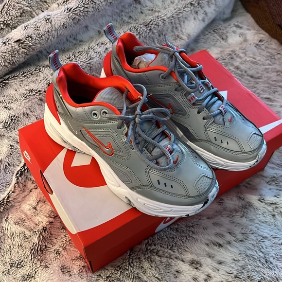 Nike shoes, gray and red, reflective , barely worn - Picture 3 of 7